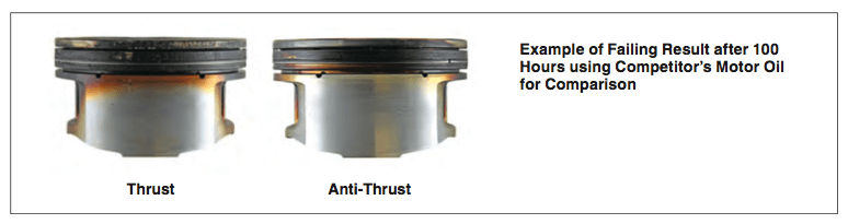 Competitor Pistons After Double-Length Sequence IIIG Engine Test